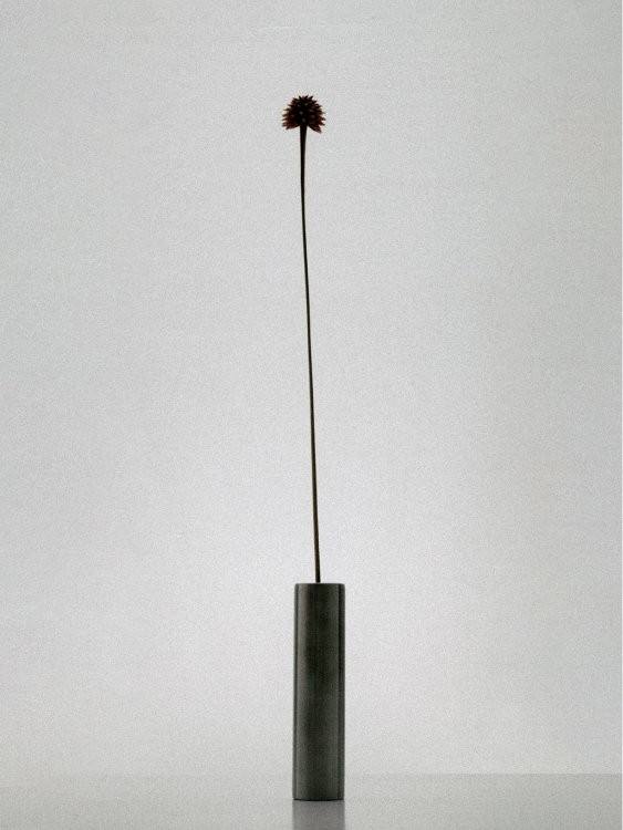 Candelero y Florero en Cilindro de Acero, foto 4