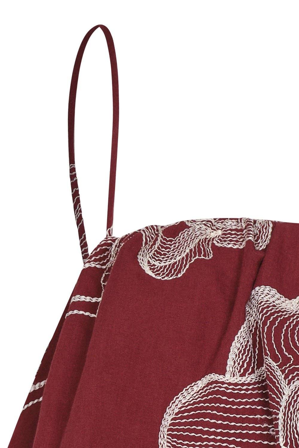 Crop top Vienna Vinotinto, foto 3