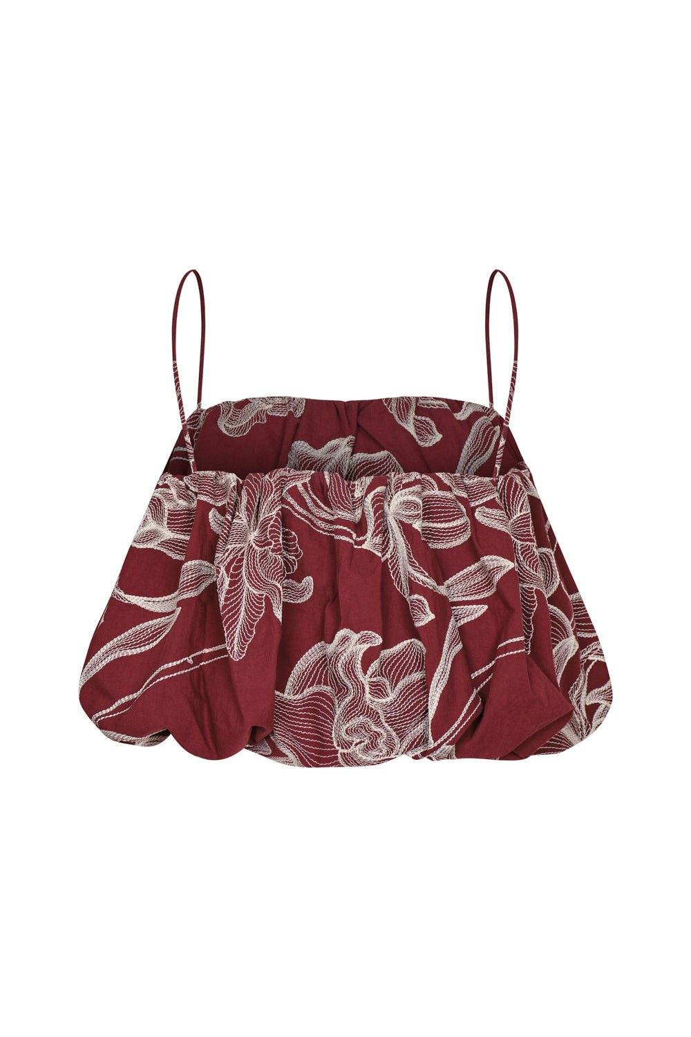 Crop top Vienna Vinotinto, foto 5
