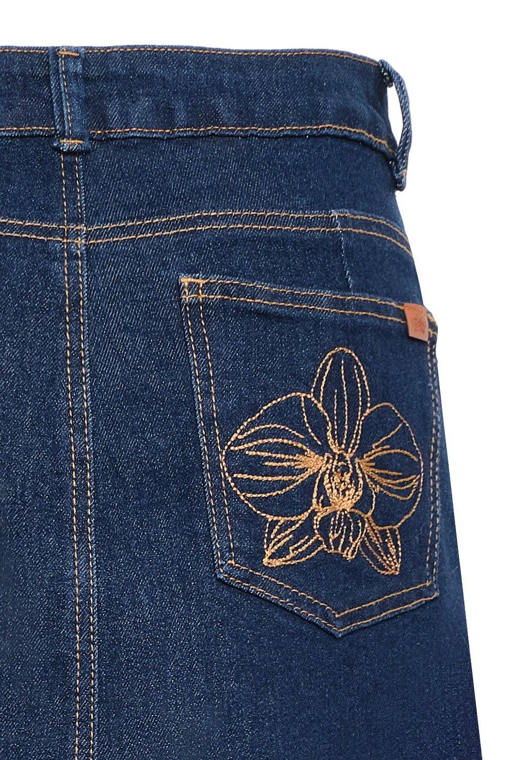 Falda Arena Blanca Azul Oscuro