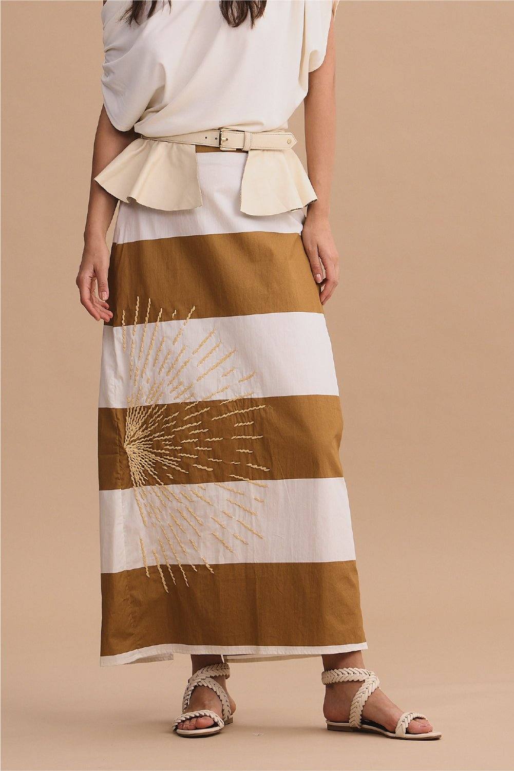 Falda Venecia Tabaco