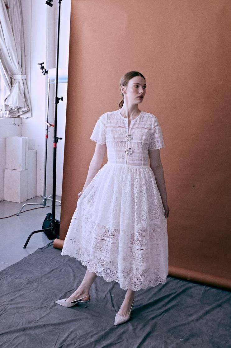 Vestido midi Gianni
